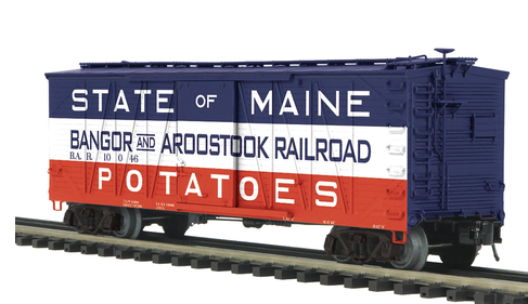 PDT exclusive MTH Premier Bangor and Aroostook    Single sheathed   40'' box car, 3 rail or 2 rail