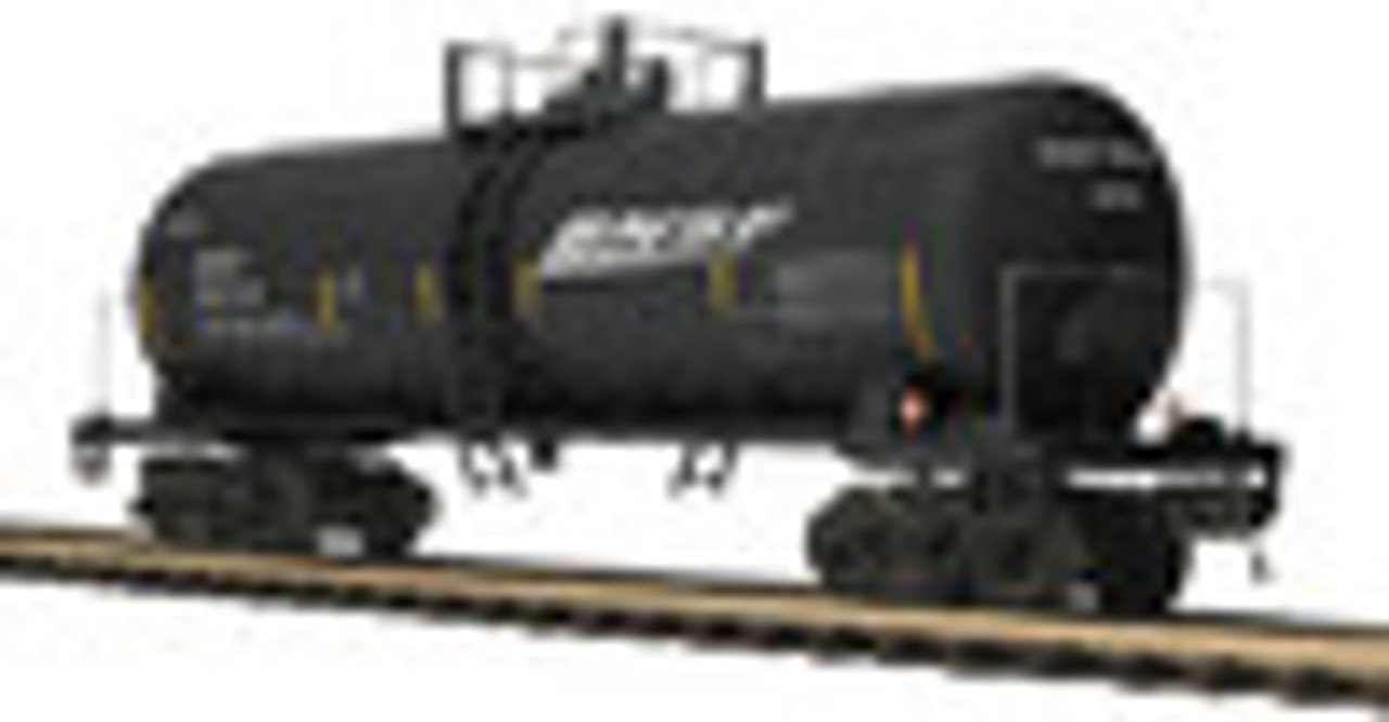 MTH Premier BNSF 40' modern Tank Car (green/orange), 3 rail