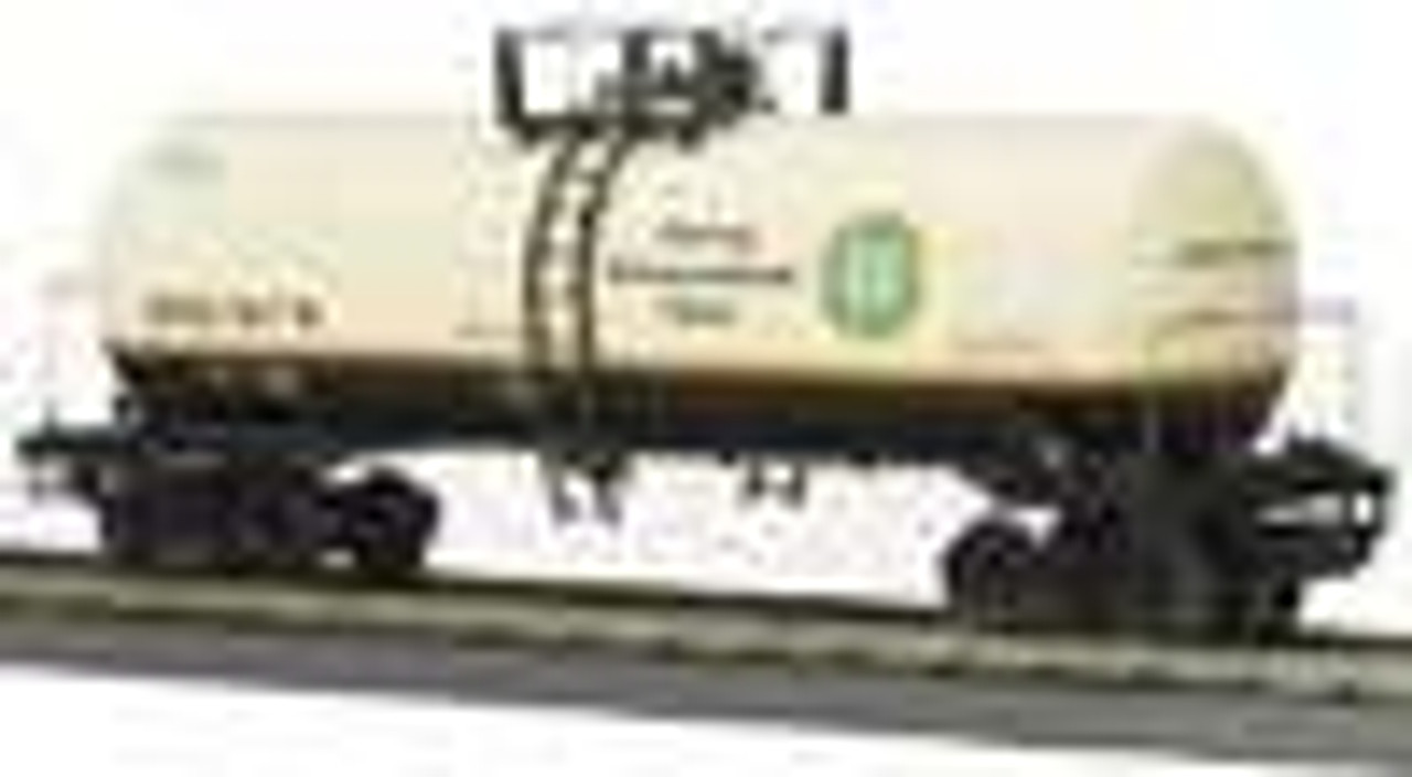 MTH Premier BNSF Tank Car (green and cream), 3 rail, like new condition