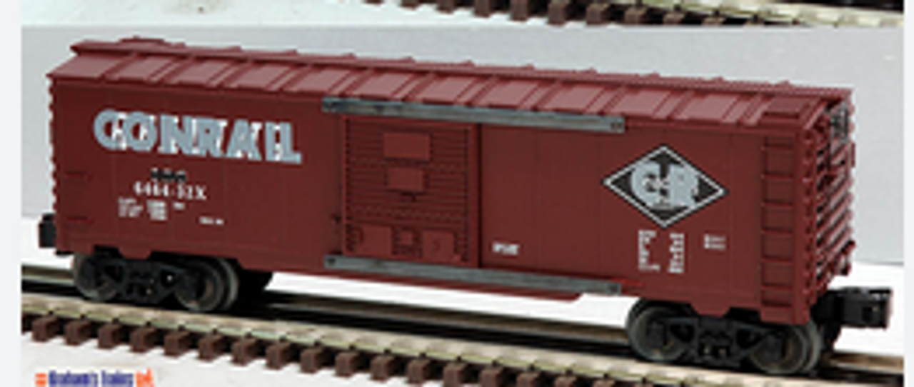 Lionel  traditional size Conrail/Reading overstamp  box car, 3 rail