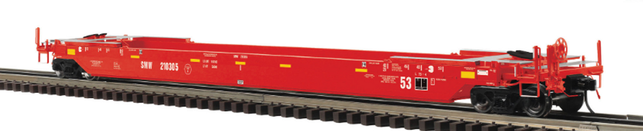 Atlas O St Marys RR  53' rebuilt double stack well car  2 rail