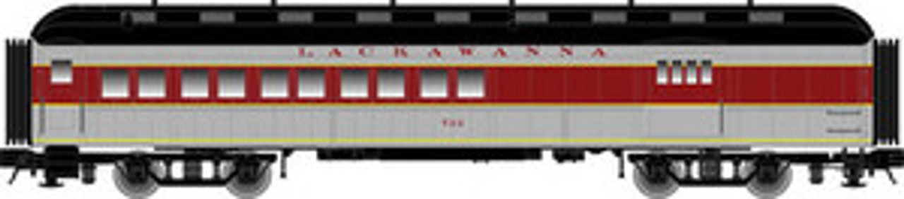 Case of 4  Atlas O Lackawanna (maroon) 60 ft  combines,  2 rail