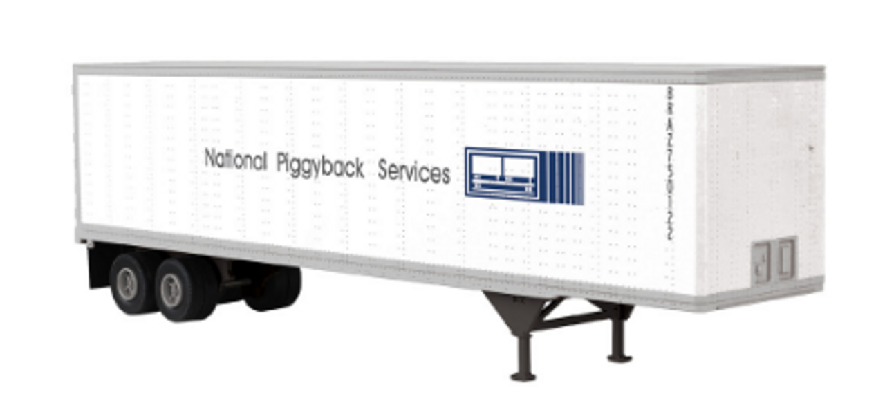 Pre-order for Atlas  O National Piggyback Svc 45' pines trailer' 