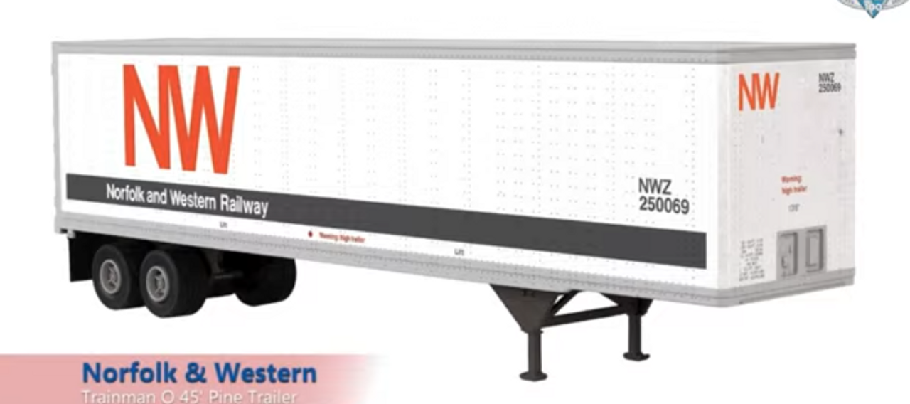 Pre-order for Atlas  O N&W  45' pines trailer' 