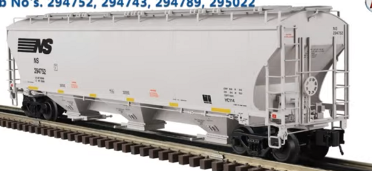 Pre-order for Atlas O NS Trinity 5161  covered hopper, 3 rail or 2 rail