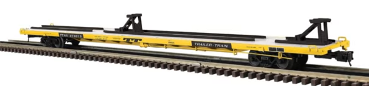 pre-order for Atlas O TTX (early scheme)  89'  intermodal flat car, 3 rail or 2 rail