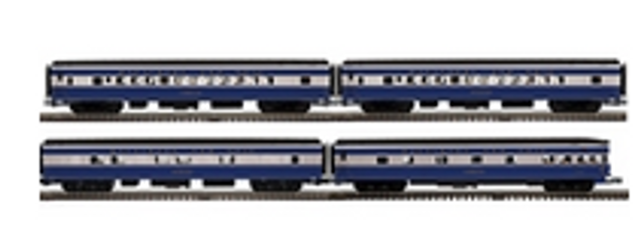 Pre-order for Atlas O Premier B&O   4 car streamlined passenger set, 3 rail