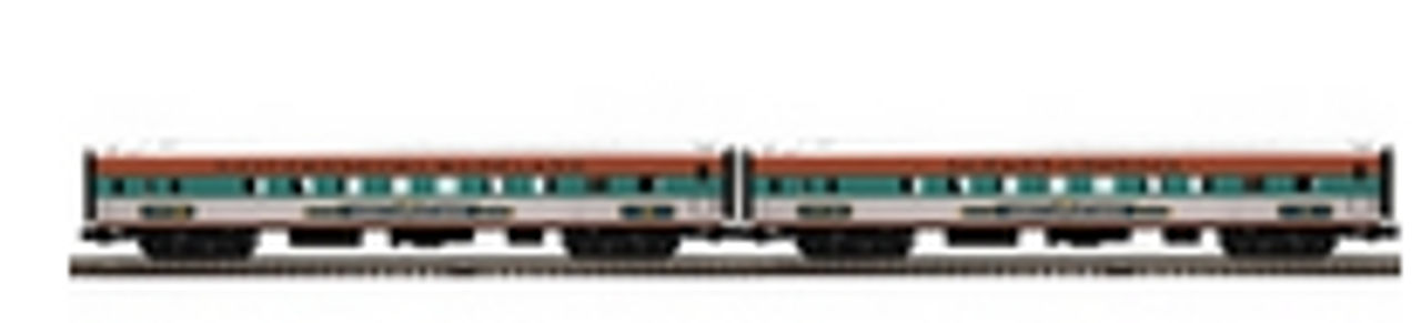 Pre-order for Atlas O Premier Strates shows streamlined 2 car passenger set #2,  3 rail