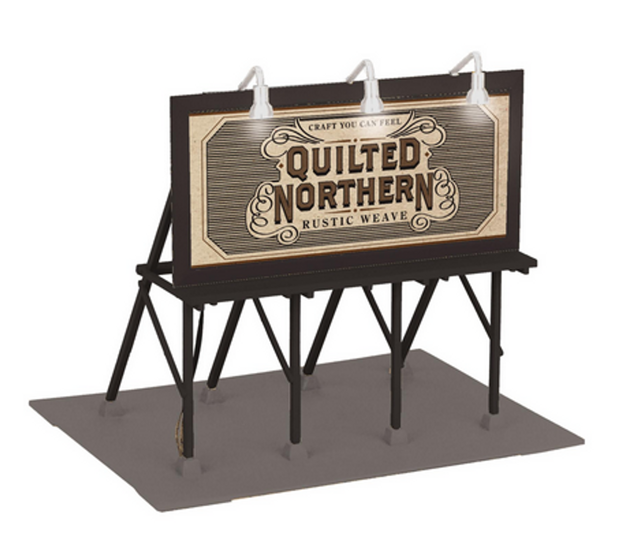 Pre Order For MTH O gauge Quilted Northern Lighted Billboard