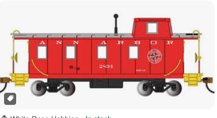 Pre-order for PDT special run MTH Premier  Ann Arbor  35'  steel offset  cupola  Caboose , 3 rail