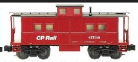 Weaver CP Rail   center cupola caboose, 3 rail, interior and lighting