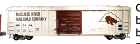 Weaver McCloud River 50' ACF  box car, 3 rail or 2 rail