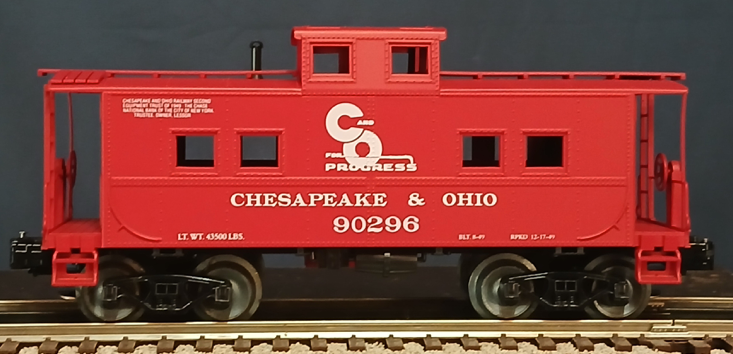 Weaver C&O (red)   Northeastern style caboose, 3 or 2 rail