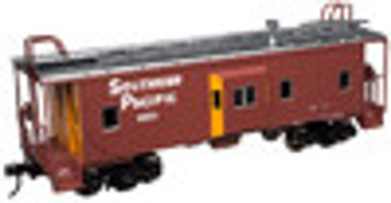 Atlas O SP (large letters)  Bay window caboose,  2 rail