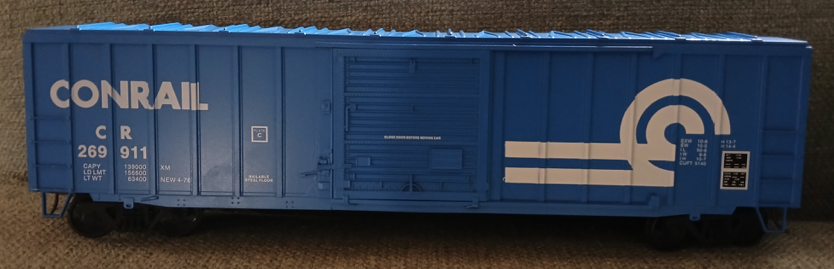 Weaver Conrail (blue) 50' ACF  box car, 3 rail or 2 rail