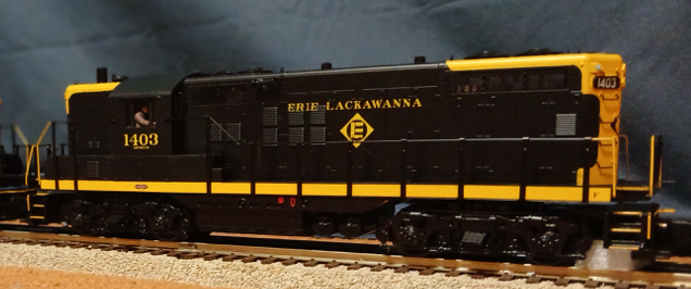 PDT Exclusive  Erie Lackawanna "off-peak commute"  Passenger GP-7 and 2 Erie coaches