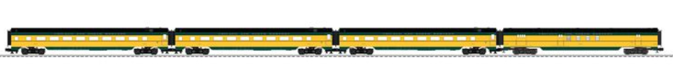 Pre-order for Lionel C&NW 21" Passenger Car 4 Pack, 3 Rail