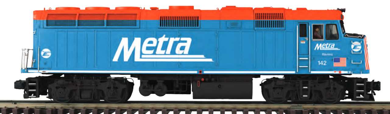 Pre-order for Atlas O Premier Metra (Blue Scheme)  F40, 3 rail or 2 rail