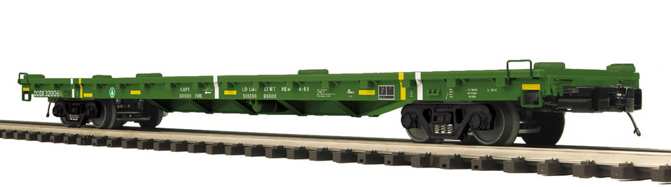 Pre-order for MTH Premier US Army American Crane car with Matching 60' flat car, 3 rail