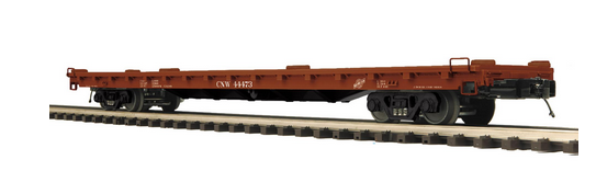 Pre-order for MTH Premier CNW American Crane car with Matching 60' flat car, 3 rail