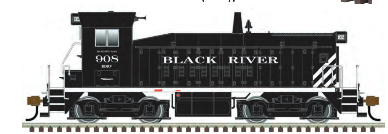 Pre-order for Atlas O Black River & Western SW-8 ,  3 rail or 2 rail P3.0; or 2 rail analog DC