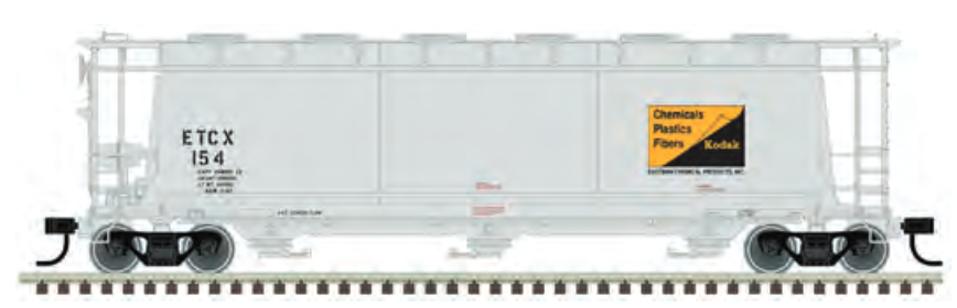 Pre-Order for Atlas O Eastman Kodak cylindrical covered hopper car  , 3 rail or 2 rail