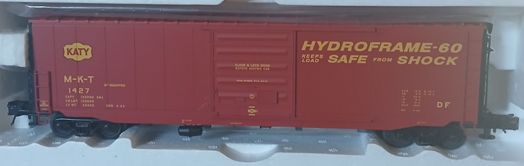 Atlas O MKT 50' PS-1 box car, 3 rail or 2 rail