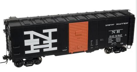 Atlas O NH (black)  1937 style (1930's-60's) AAR 40' Steel Box car