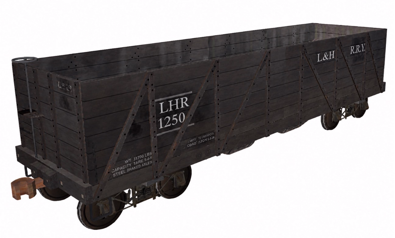Pre-order Special Run MTH Premier L&HR composite  drop bottom 40' gondola, 3 rail or 2 rail