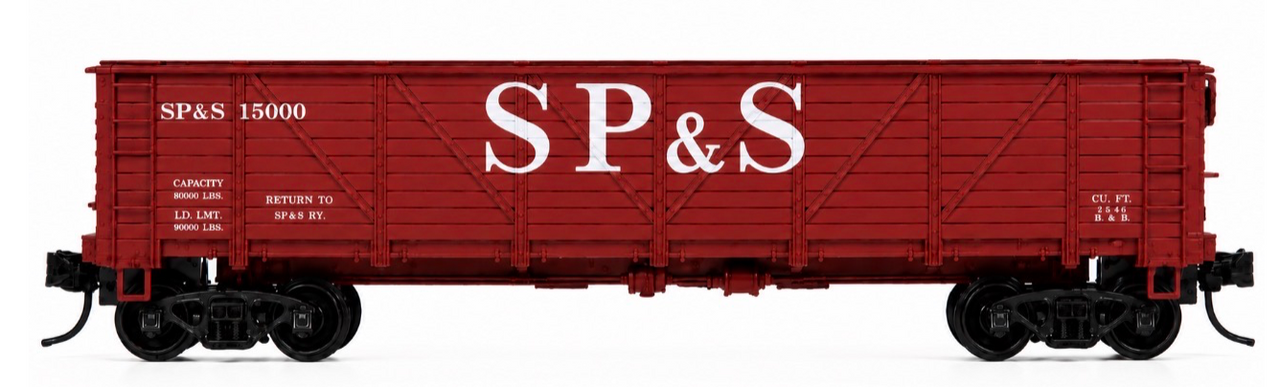 Pre-order Special Run MTH Premier SP&S composite  drop bottom 40' gondola, 3 rail or 2 rail