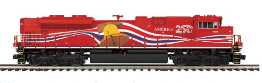 Pre-order for MTH Premier NS #1776 America 250th Aniv (red)  SD70ACe , 3 rail or 2 rail, Proto 3.0