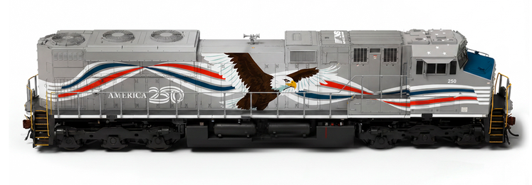 Pre-order for MTH Premier NS #250 America 250th Aniv  SD70ACe , 3 rail or 2 rail, Proto 3.0