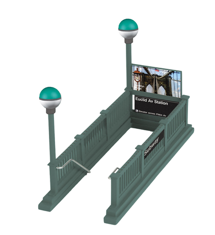 Pre Order For MTH O gauge Euclid Av. Subway Station Entrance