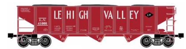 RMT LV 3 bay 70-ton hopper car , 3 rail, Shipping Sept 4th