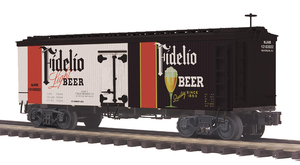 MTH Premier Special Run Fidelio beer 36'' wood reefer, 3 rail or 2 rail