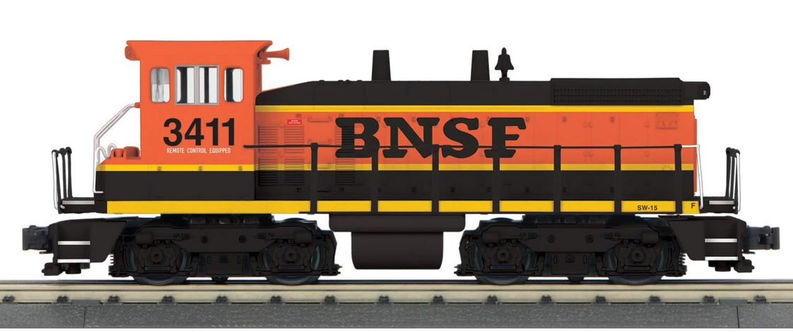 Pre-order for MTH Railking Scale BNSF SW-1500, 3 rail, P3.0, with  diesel exhaust