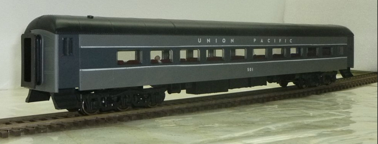 Pre order for Golden Gate Depot UP TTG Modernized heavyweight  Coach, 2 rail or 3 rail