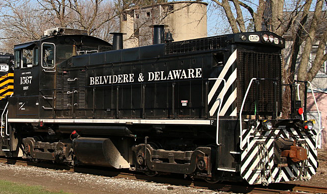 Pre-order PDT exclusive for MTH Railking Scale  Belvidere & Delaware  SW-1500,   3 rail, P3.0 with diesel exhaust