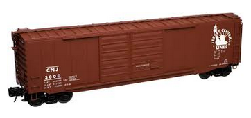 Atlas O CNJ 50' double door box car, 3 rail or 2 rail