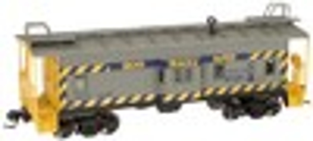 Atlas O CSX (safety, blue/gray)  Bay window caboose, 3 rail