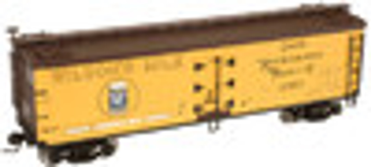 Atlas O Wilson's Milk 40' wood reefer, 3 rail or 2 rail