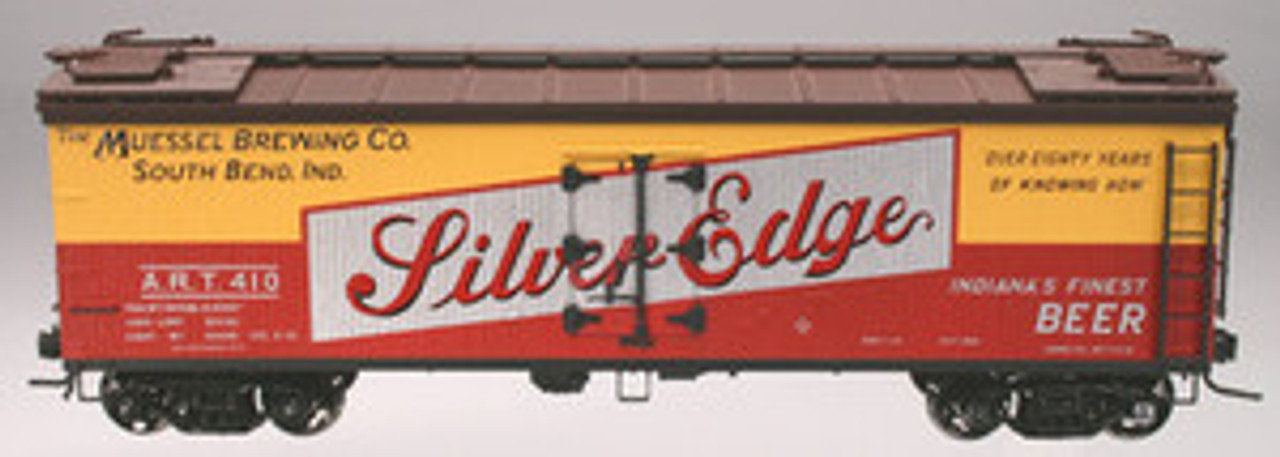 Atlas O Silver Edge Beer 40' rebuilt wood reefer, 3 rail or 2 rail