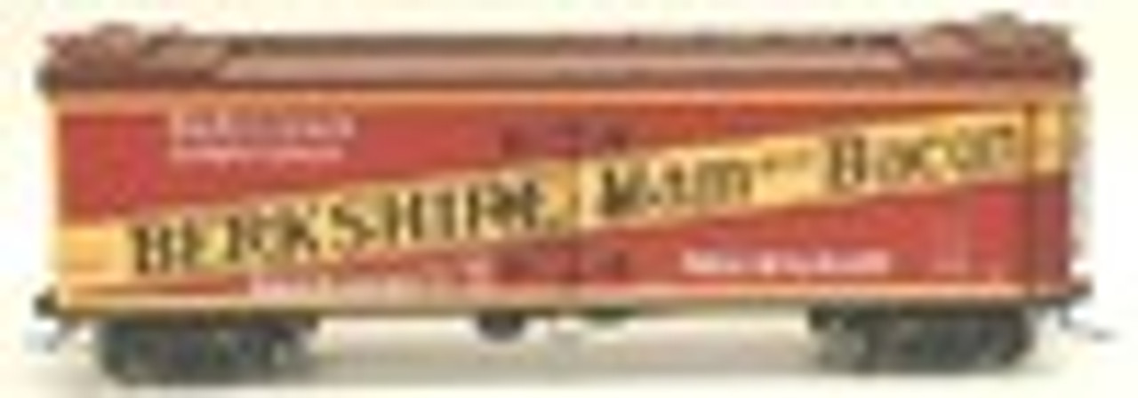 Atlas O Berkshire Ham and Bacon 40' wood reefer, 3 rail or 2 rail