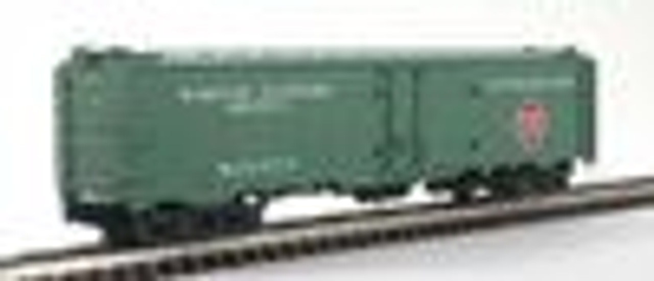 Golden Gate Depot REA 54' express reefer, bright green,  2 rail, Atlas trucks