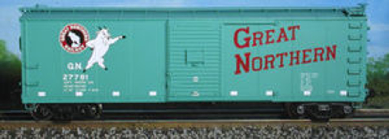 Atlas O GN (Green)  40' usra steel  box car, 3 or 2 rail