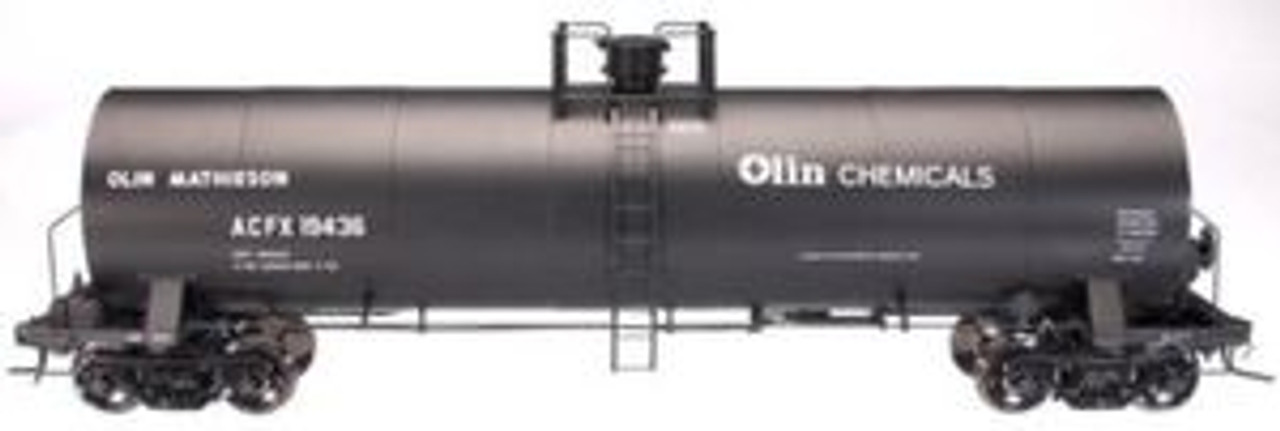 Atlas O Olin Matheson 17,360 gallon tank car, 3 rail or 2 rail