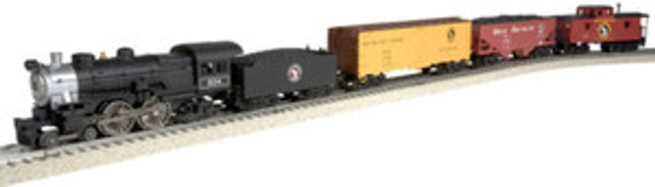 Atlas Industrial Rail GN  Steam Engine with freight cars and caboose