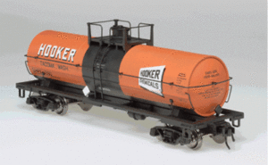 Atlas O Hooker Chemical (tacoma, wa) 11,000 gallon  tank car, 3 or 2 rail