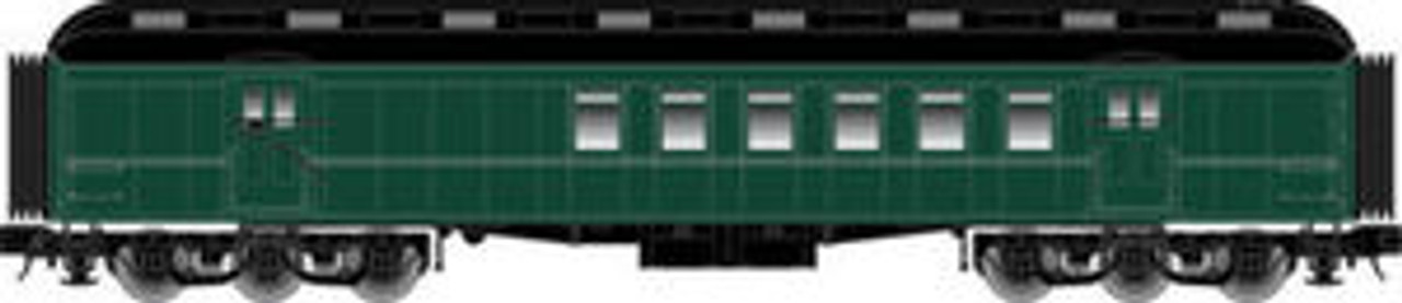 Atlas O Pullman Green Unlettered  60 ft RPO, 2 rail