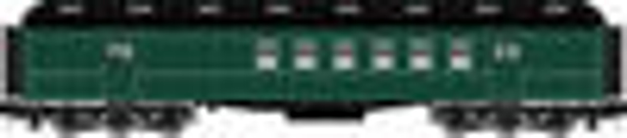 Atlas O Pullman Green Unlettered  60 ft RPO, 2 rail